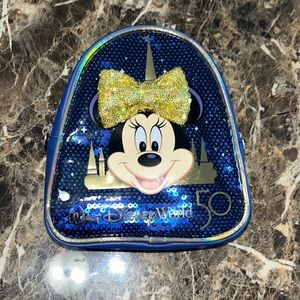Walt Disney World 50th Anniversary Minnie Mouse Sequined Crossbody Bag